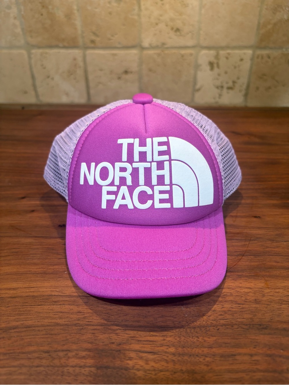 The North Face Kids Purple Mesh Trucker Hat